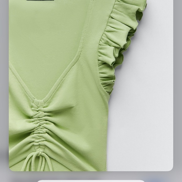 zara ruffled crop top - Picture 10 of 10